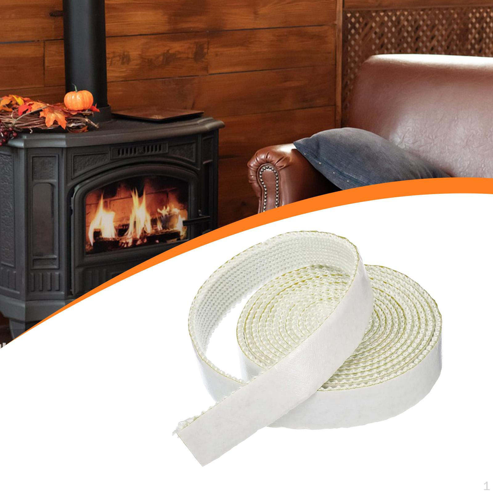 

Chimney And Stove Sealant, Heat-resistant Fiberglass Rope, Double-sided, for Home Emergencies. 3mmx10mmx2m