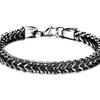 European & American 6MM Stylish Double Layer Dragon Bone Titanium Stainless Steel Women's Bracelet