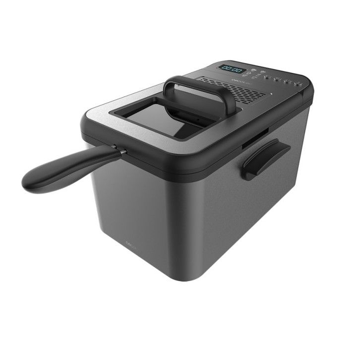 Friteuse - Cecotec - Cleanfry Luxury 3000 Black - 4,2 L - 5 Programmes - Acier Inoxydable