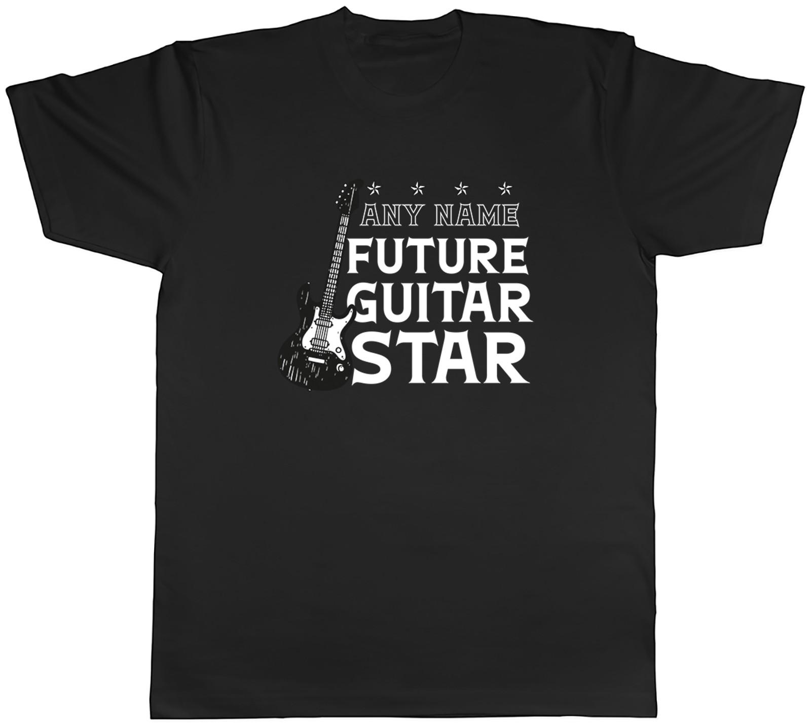 Personalised Future Guitar Star Musician Mens T-Shirt Tee Gift Top S