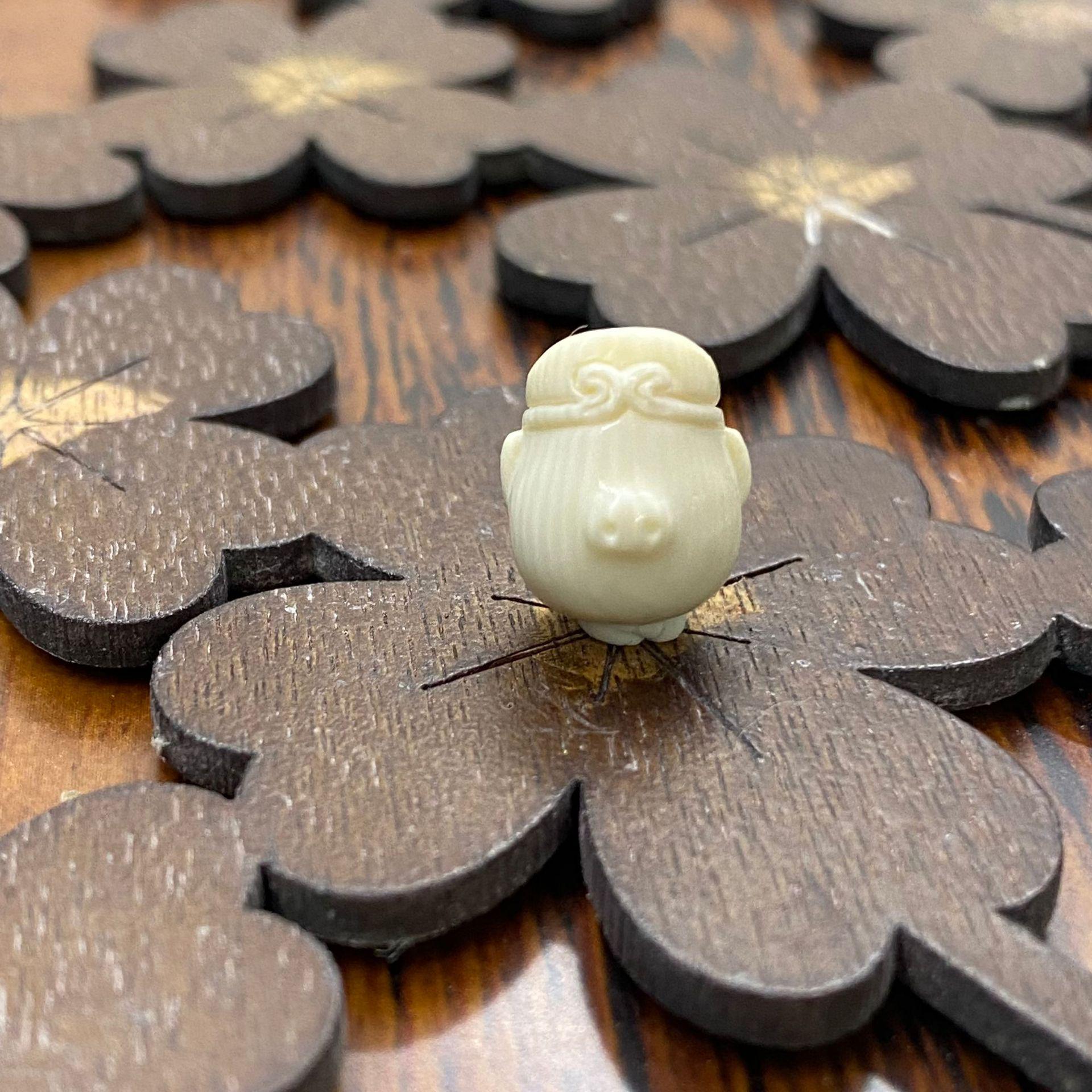 Tanglong Genuine Mammoth Ivory Carving: Journey to the West Characters Accessories
