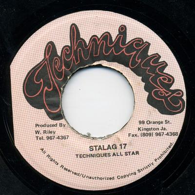7inch Record TECHNIQUES ALL STARS  Stalag 17 NONE Techniques Jamaica Reggae Ska  Dub Used
