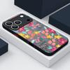 Cartoon Flowers Print Case For iPhone 17 Air 16e 16 15 14 Pro Max 13 15 Pro 17 Pro 17 Shockproof Soft Edge Hard PC Matte Phone Cover