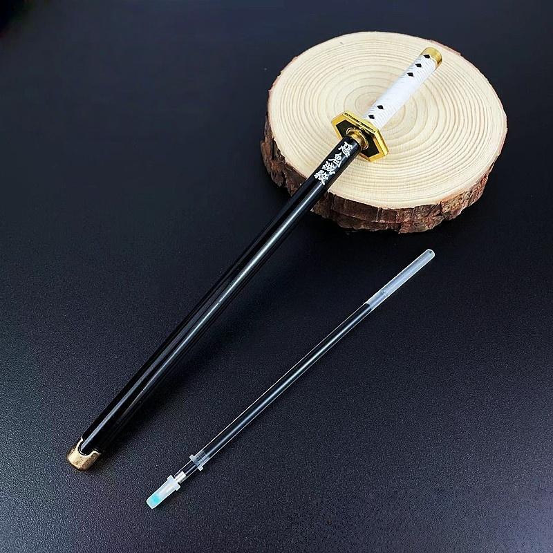 Figurina Modelo de Bolígrafo Firma de 7.8 pulgadas 20 cm Aleación Tamaño Real Bolígrafo de Bola Anime Figura Japonesa Accesorios Suministros de Oficina Regalos