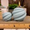 Scented Column Soy Candles Silicone Mould Unique 3D Round Swirl Sphere Gypsum Resin Molds Making Tool Party Decor Craft Supplies
