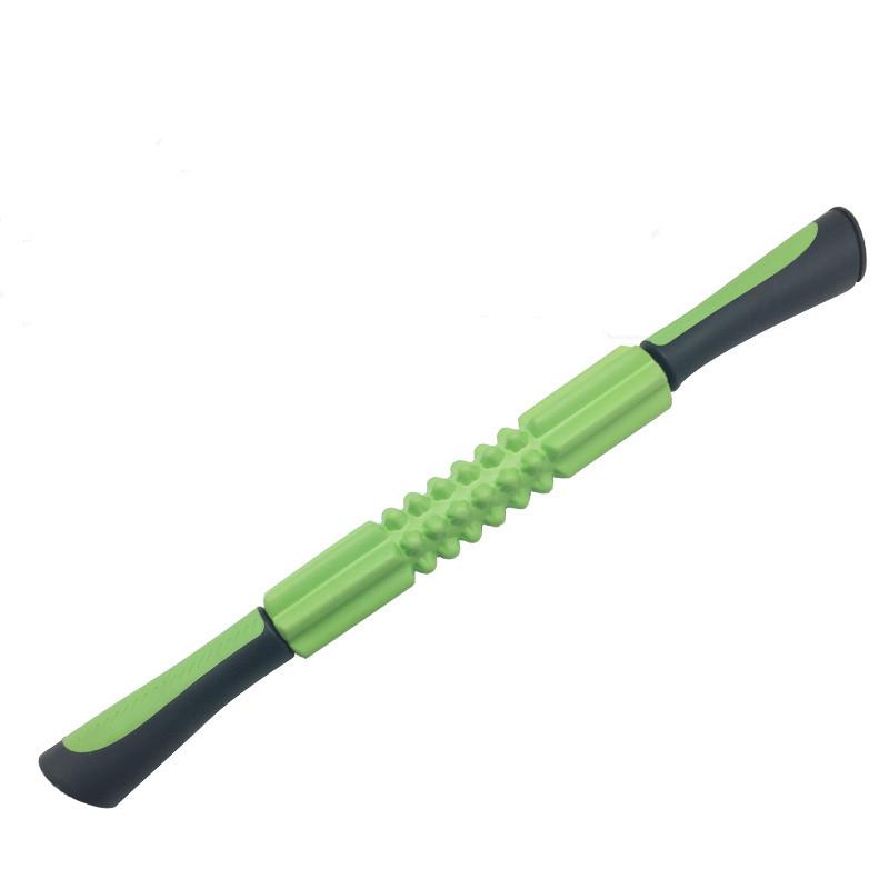 Foam Yoga Muscle Roller - EVA Wolf Tooth Stick for Slimming, Leg Stretching, and Fitness Massage зелёный