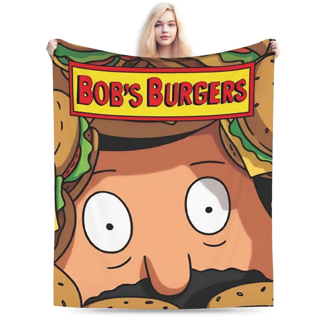 Bob Burgers  Plush Blanket Child  Flannel Throw Blanket For Living Room Warm Soft Design Quality Bedspread Gift