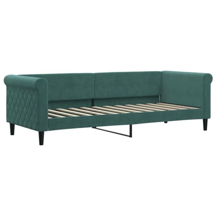VidaXL Day Bed Dark Green 80x200 Cm Velvet 354239