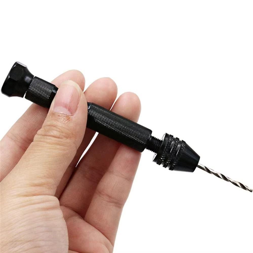 Tools Set Mini Micro Aluminum Hand Drill Mini Hand Pin Vise  Jewelry Tool Micro Twist Bit