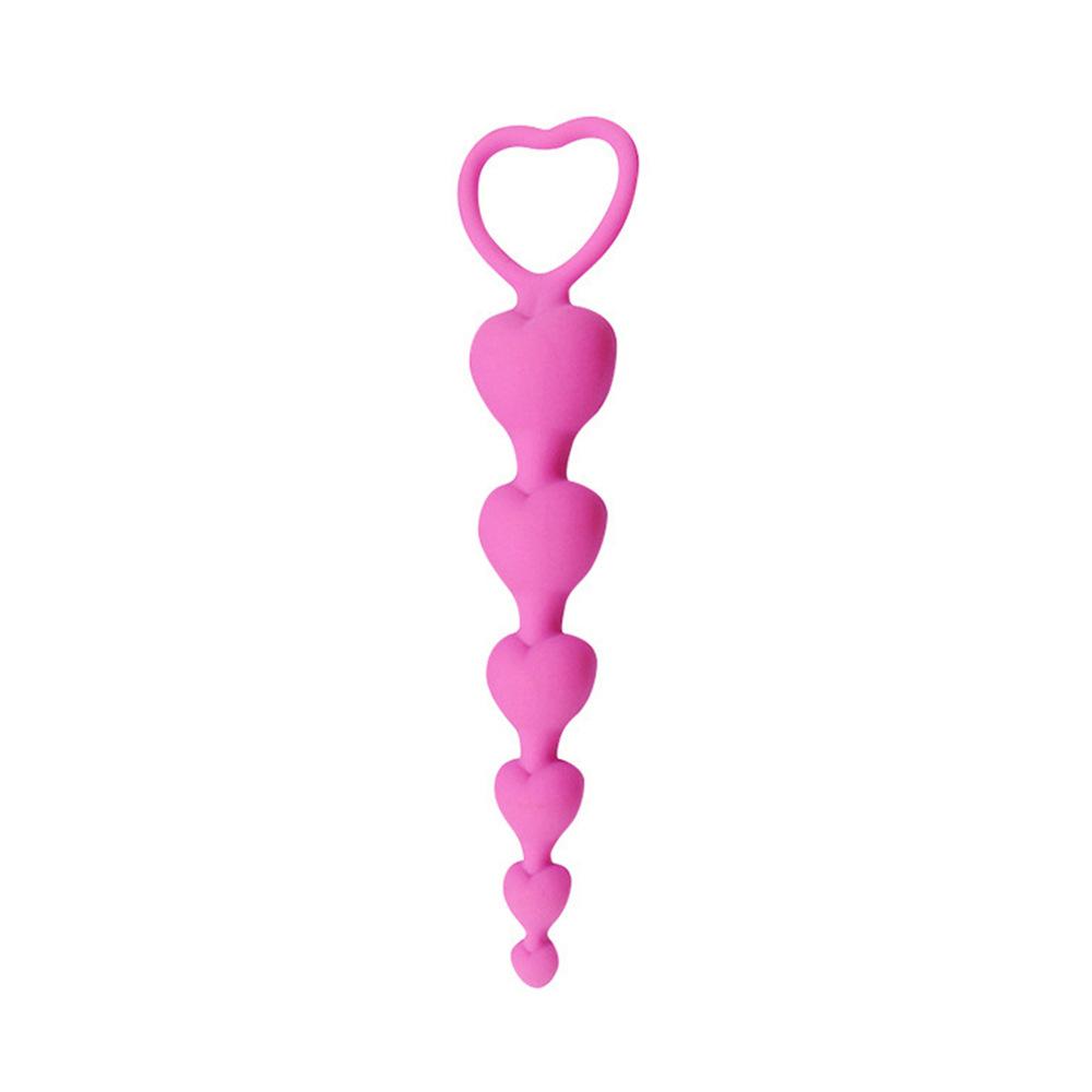Sexy hračky stimulující bod G pro muže Ženy řitní otvor Velké koule Silikonové zátky pro dospělé Sexy Pár Sexy Heart Beads Soft Anal