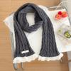 Winter style with thermal lace scarf knitted twist lace Korean student atmosphere scarf scarf