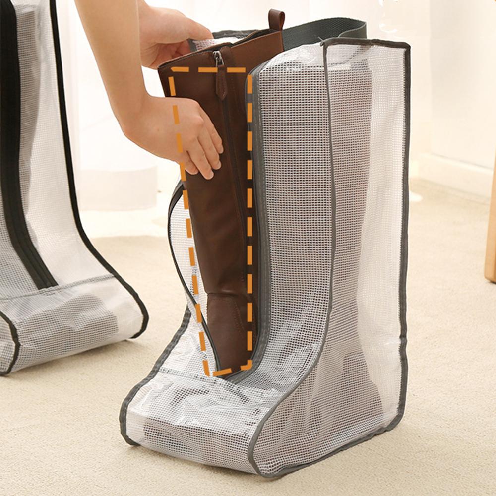 Transparent Shoe Boot Storage Bag Dust-proof Tall Short Boots Bags Portable Waterproof Shoe Protector Organizer for Travel Daily