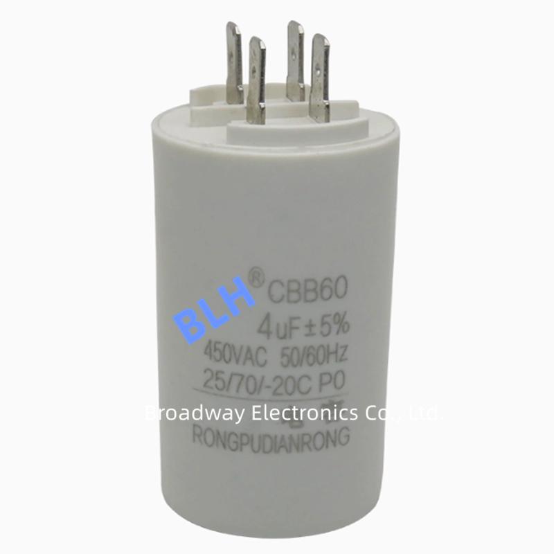 CBB60 4UF 6UF 8UF 10UF 12UF 14UF 16UF 20UF 25UF 30UF 35UF 40UF 45UF 50 60 70 80 100UF 450V çamaşır makinesi pompası kapasitörü ek parçası