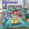 Funny School Theme Pattern Bedding,Quilt Set Quilt Cover Pillowcase Home Birthday Gift (1*duvet Cover+2*pillowcase,without core)ZSJT0917215