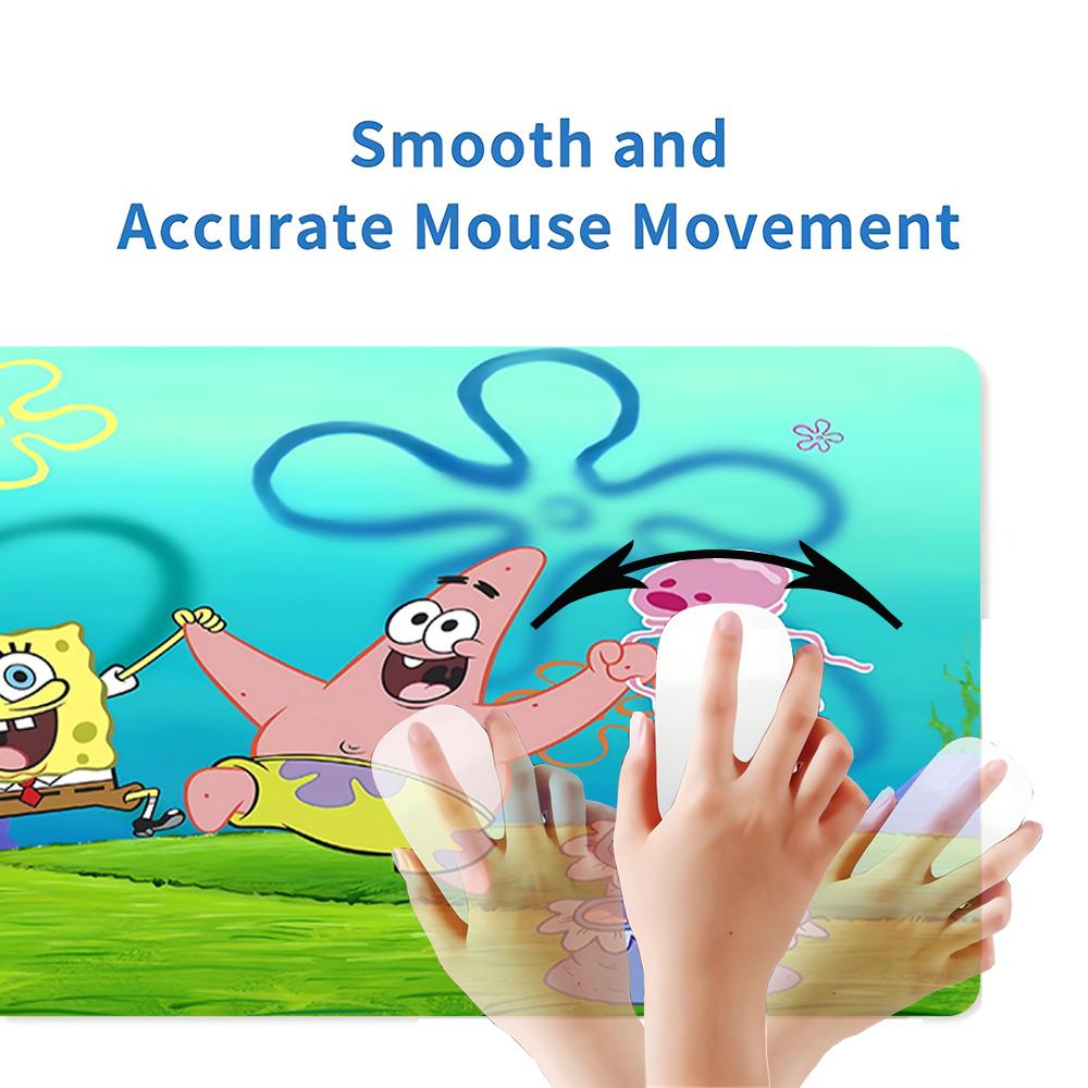 Spongebob Patrick'S Adventure Large Gaming Mouse Pad Nonslip Rubber Base Waterproof Desk Mat For Office Pc Laptop