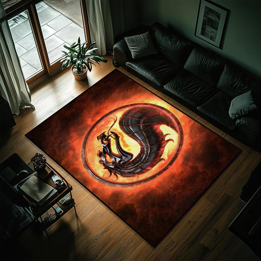 Game M-Mortal K-Kombat Small Carpet Bedside Kitchen Bath Living Home House Bedroom Floor Mat Doormat Large Carpet Rug Decoration