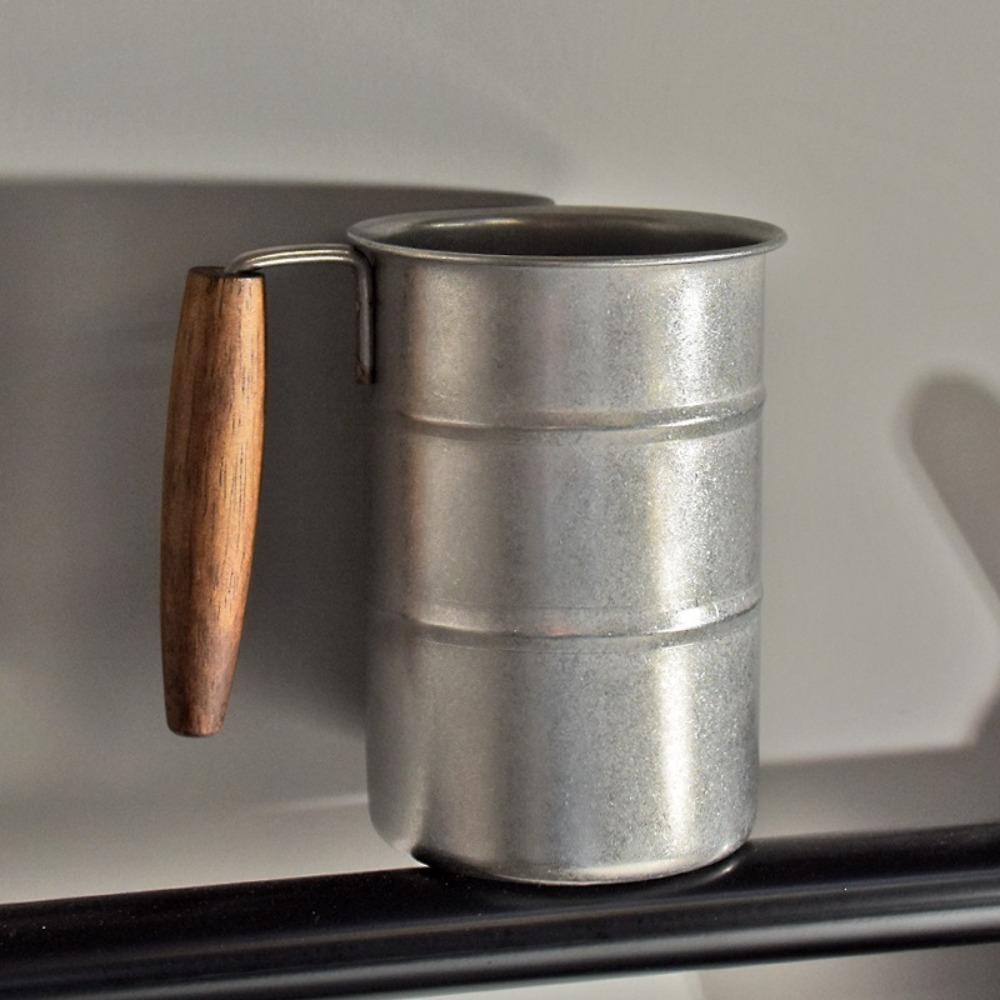 Stainless Steel Vintage Wine Mug Industrial Style Coffee Cup Durable Camping Cup  Camping