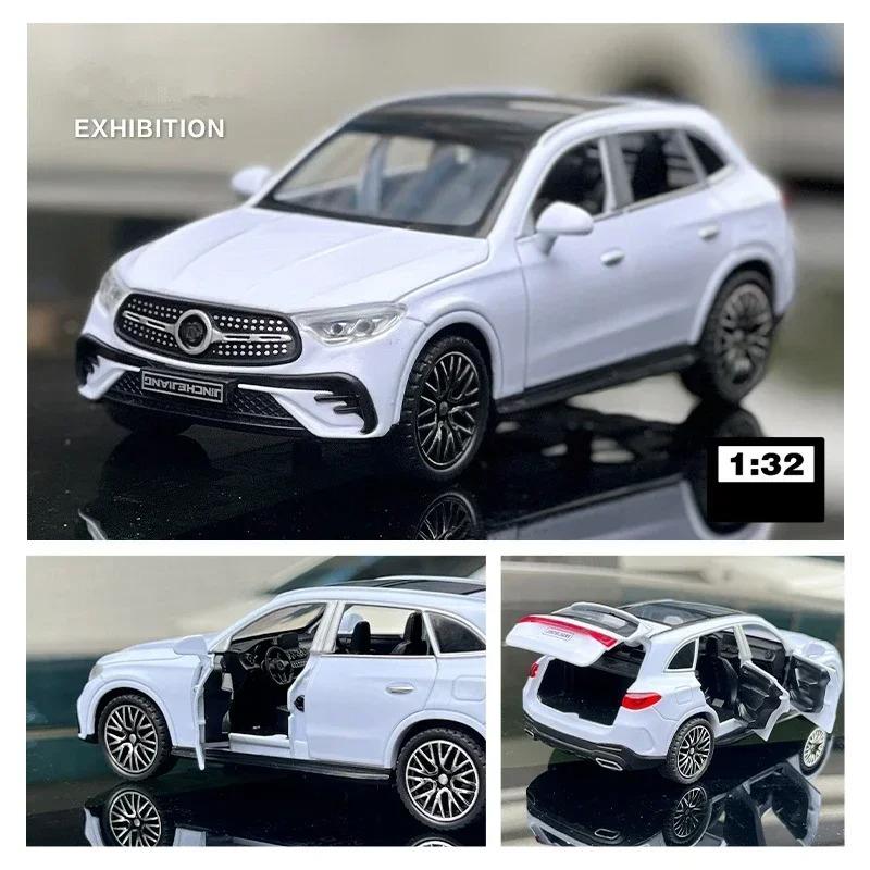 1:32 GLC400 SUV Alloy Car Model Diecast Metal Toy Vehicle Car Model Simulation Sound and Light Collection Childrens Gifts