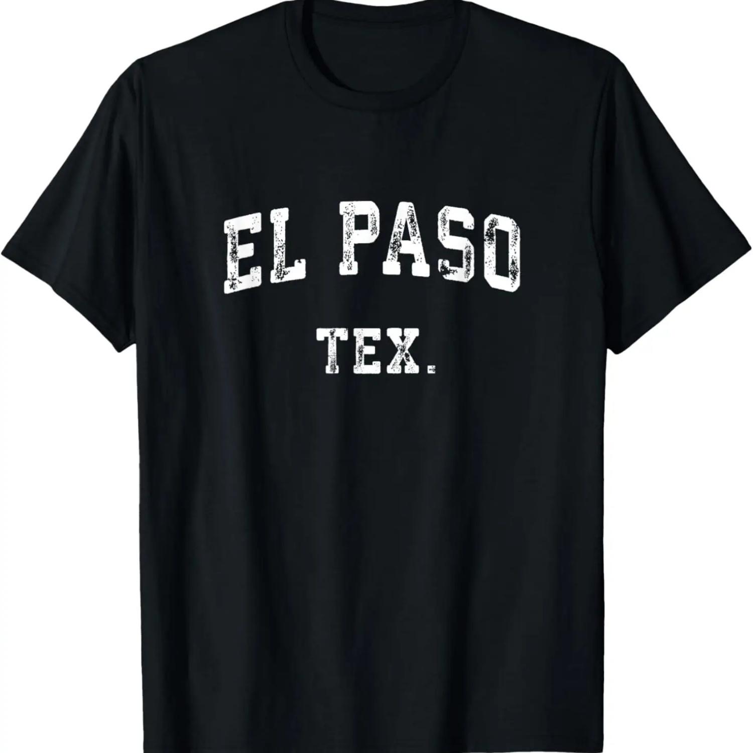 El Paso Texas TX T-Shirt Vintage Athletic Sports Tee Design T-Shirt S