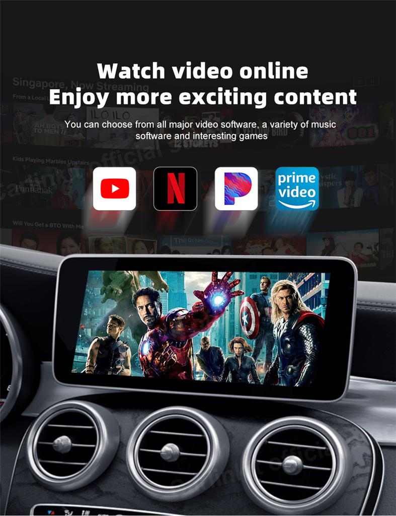 For Support Carplay Ai Box Wireless Android Auto GPS 4G LTE Multimedia Adapter