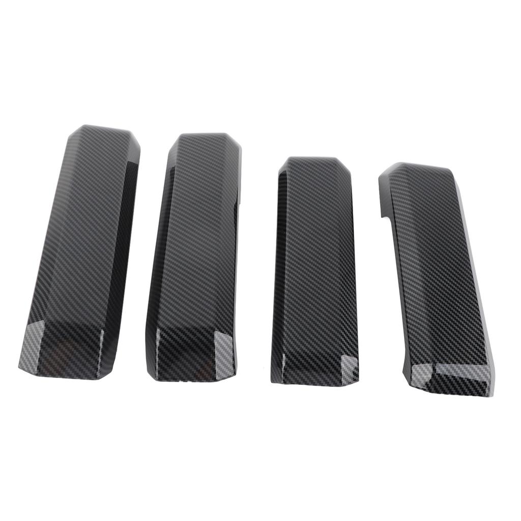 4Pcs Inner Door Handle Bowl Cover Trim Carbon Fiber Grain Fit for Ford F150 2015?2020