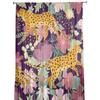 Leopard On Colored Flowers Tulle Sheer Window Curtains for Living Room Kitchen Children Bedroom Voile Hanging Curtain