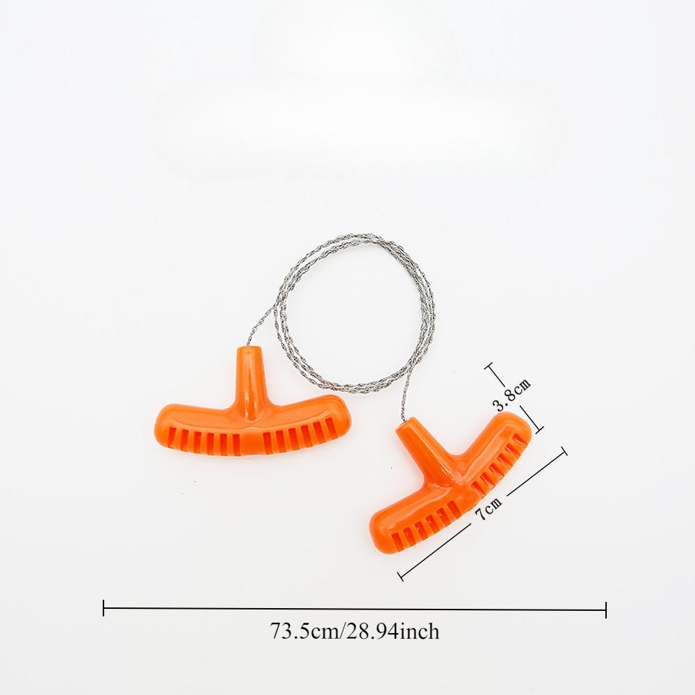 Outdoor Pp Handle Mini Pocket Saw, Camping Survival Wire Saw, Stainless Steel Wire Saw, Water Grass Saw, Portable Survival Tool