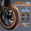 YAMALI X12 350W Folding Electric Bike 36V 13Ah 12" Fat Tire E-Bike for Adults, 25km/h, 35-40km Range, Lightweight Commuter Bicycle