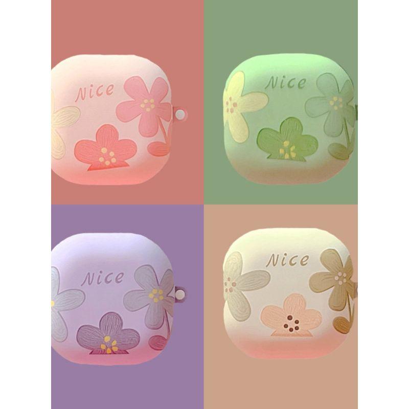 

Earphone Case Galaxy Protective Case Buds2pro Non-Drop Cover Buds3pro Earphone Sleeves Frosted Soft Case New Arrival Samsung Niche Style Budsfe Samsung buds2 [Pink Flower] Earphone Set Send Hook