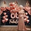 60th Birthday Banner Rhinestone Embellished Adult Birthday Background Birthday Celebration Display Sparkly Diamonds For Adult