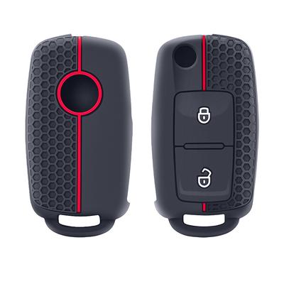 Silicone 2 Button Remote Car Key Shell Fob Case Key Box For Volkswagen Polo Passat B5 Golf 4 5 6 Mk5 Mk6 Eos Bora Beetle Tsi