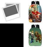 Roblox Pattern Kids School Backpack With Large Capacity And Durable Polyester Material