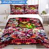 3PCS Fantasy Creatures Hotel  Bedding Set,Including 1pc Duvet Cover And 2pcs Pillowcases Perfect for Bedroom, Dormitory, Fan Christmas gift
