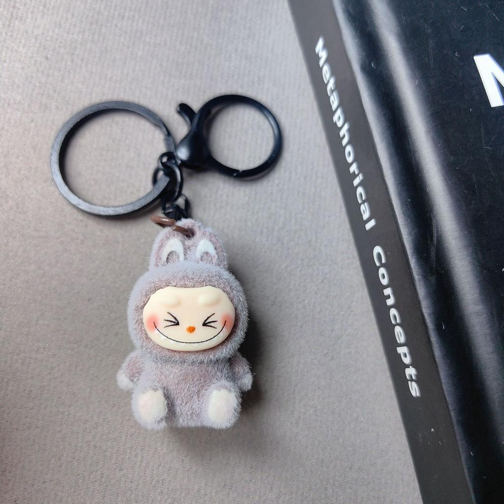 Flocking Mini Baby-free Keychain Vinyl Cute Baby Walking Bag Mobile Phone Pendant Cute Pendant