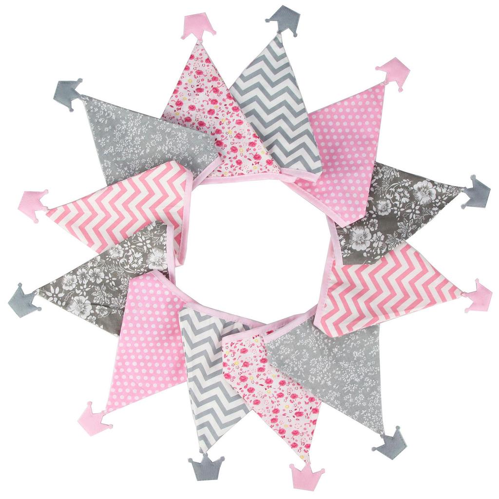 Nordic Style Cotton Triangle Banner - Tent, Wedding, Kindergarten Decoration