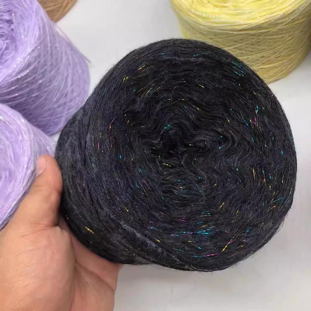 Ultra Soft Cashmere Silk Mohair Hand Knitting Yarn Material Kit Premium Spun Yarn Hand Mixed Twist True Silk  Hair