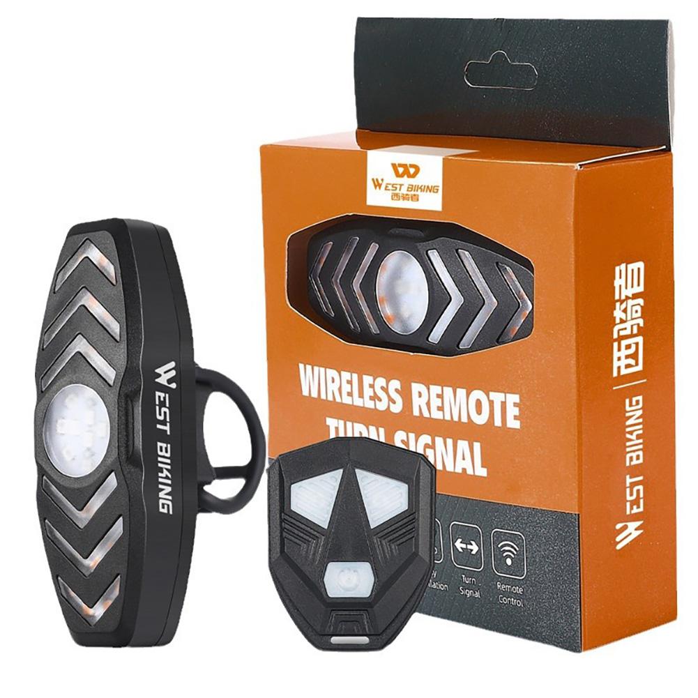 Rechargeable Warning Bike Lights with Turn Signals Cycling Back Light Wireless Remote Control Bike Rear Light for Night Riding