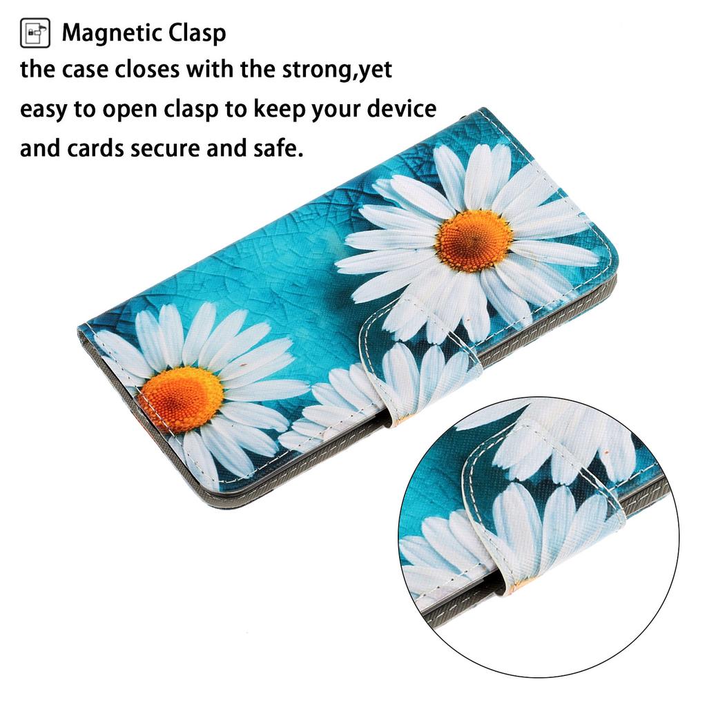 For Xiaomi 14T Case Pattern Printing Protective Leather Folio Phone Cover -  Chrysanthemum