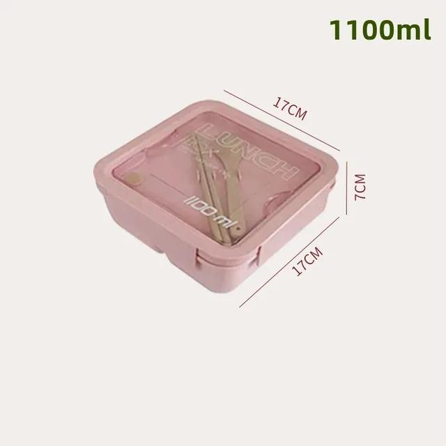 1 Portable Microwave Lunch Box Healthy BPA-free Bento Box Kitchen Food Container Lunch Box Home Accessories