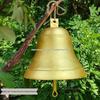 Μεγάλο Χειροκίνητο Κουδούνι από Μαντέχι για Σχολείο, Κουδούνι Πόρτας, Κήπο ή Αυλή με Βάση Τοίχου και Διακοσμητικό Χειροκίνητο Μανιβέλα.