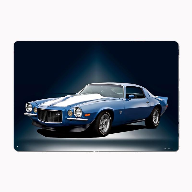 1972 Camaro 350 LT Legend Klassischer Sportwagen Metall Poster Schild Club Wandbild Wandkunst Plakette Zinn Raumdekoration Heimdekor