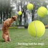 M-Modern-Pet Bite 24CM Giant Tennis Ball For Dogs Chew Inflatable Tennis Ball Signature Pet Ball Supplies