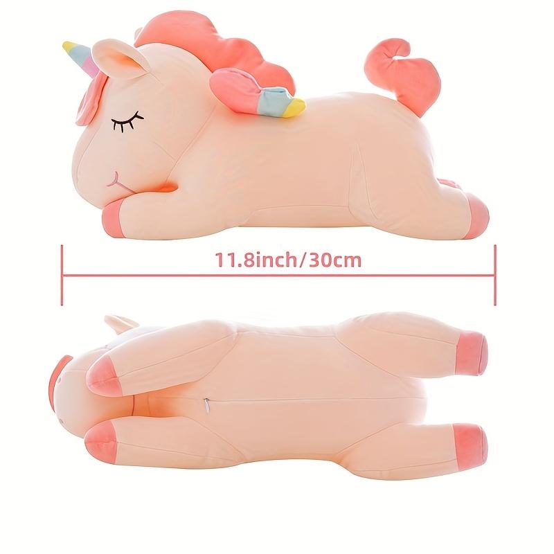 1pc, Rainbow Unicorn Plush Doll(11.08"), Baby Kids Sleeping Pillow Doll, Birthday Party Decoration