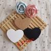 6.5*5cm 100Pcs Heart Shape Blank Kraft Paper Card Gift Tag Label DIY Party Wedding Crafts