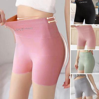 Women Underpants Safety Pants Seamless Solid Color Tummy Control Slim Fit Elatsic Women Panties Inner Clothes