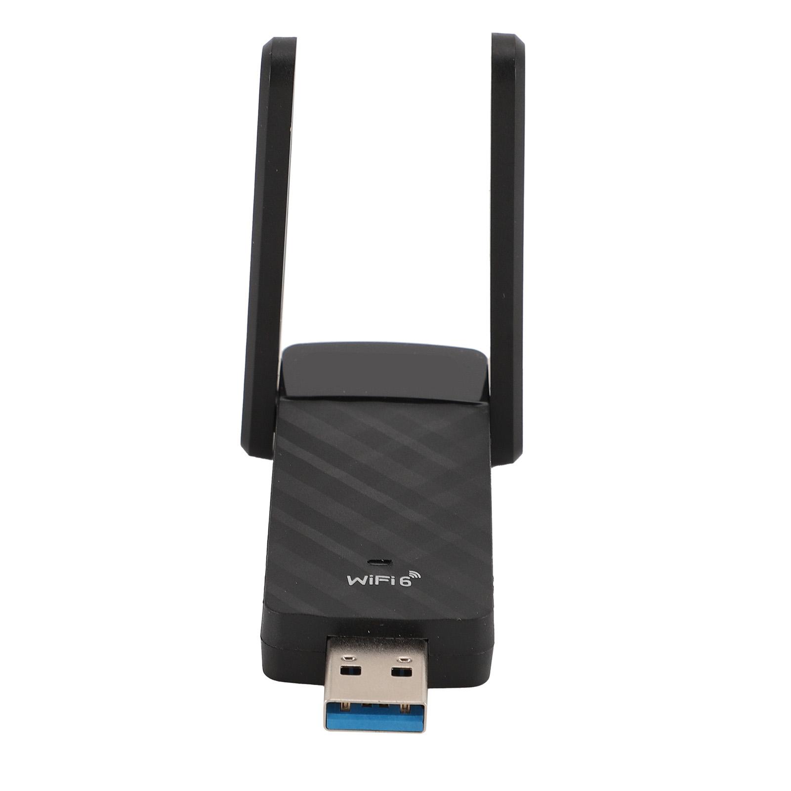 

Wireless USB Adapter 1800Mbps 3Dbi High Gain Dual Antennas 2.4G 5.8GHz Network Adapter for Desktop