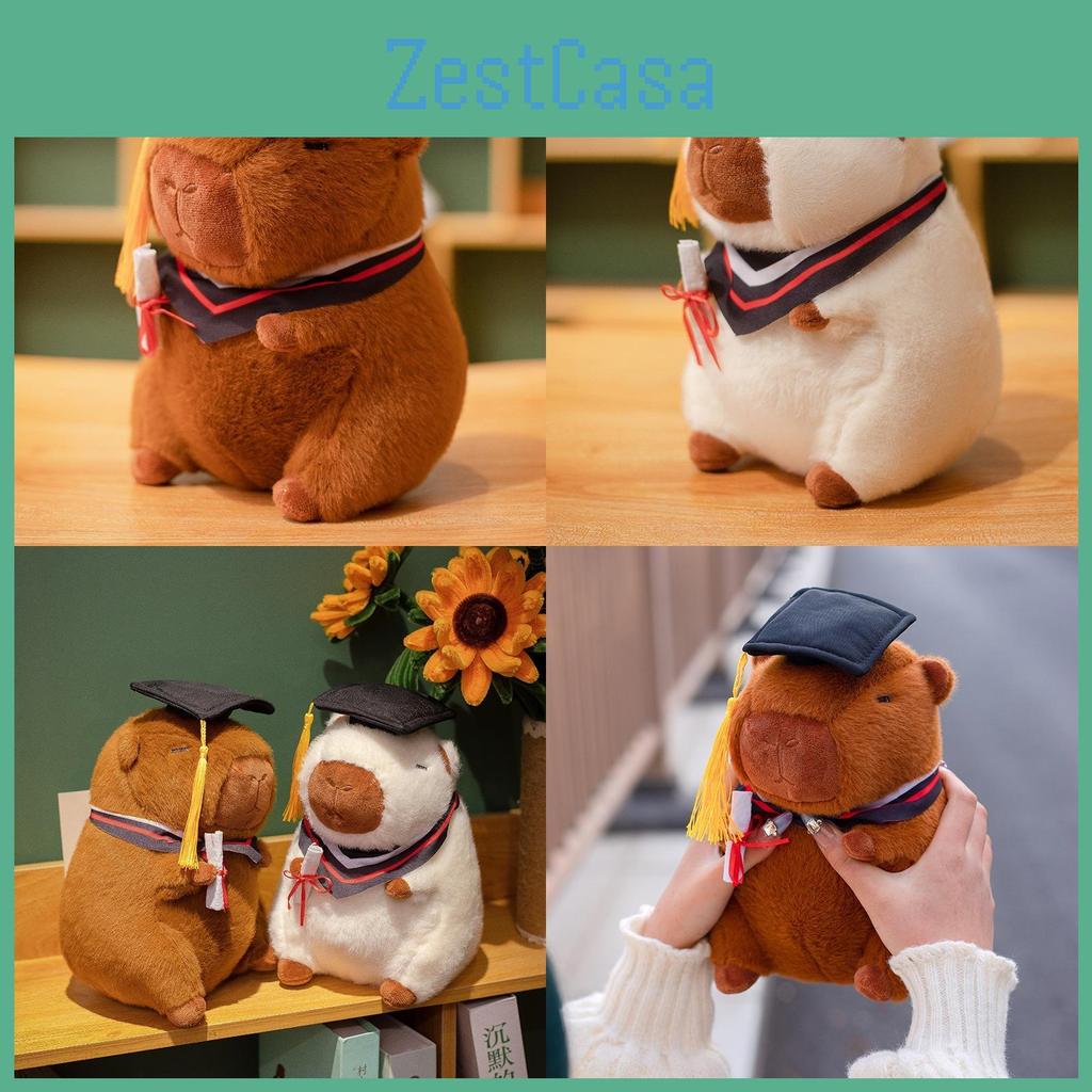 Cartoon Capybara Graduation Plush Toy Soft Doll Graduation Season Student Gift