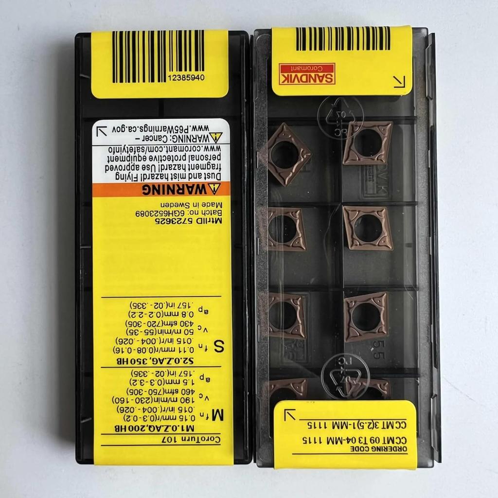 Original Sandvik / CCMT09T304-MM 1115 / CNC lathe carbide blade 10 PCS