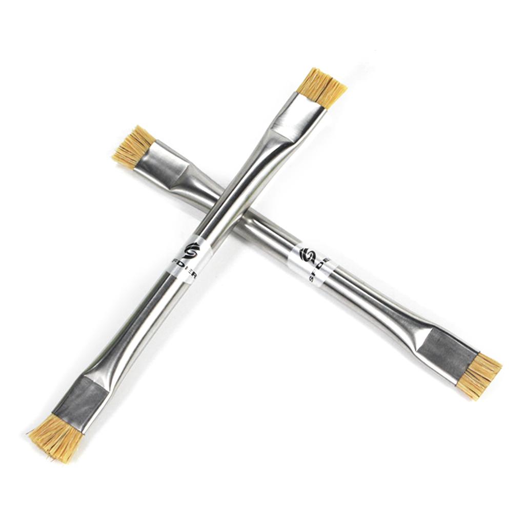 Steel Brush Anti Static Motherboard Cleaning Brush for Phone IC Pad Repair Double Head Superfine Steel Wire Brush