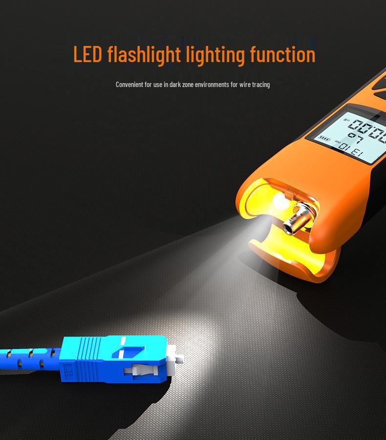 High Precision G10 Type-C Optical Power Meter for 9 Wavelengths, 5G Mini Optical Fiber Meter